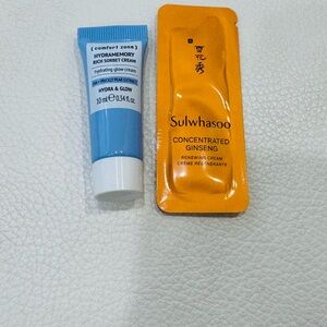Bundle comfort zone hydrating glow + Sulwhasoo Concentrated Ginseng cream sample